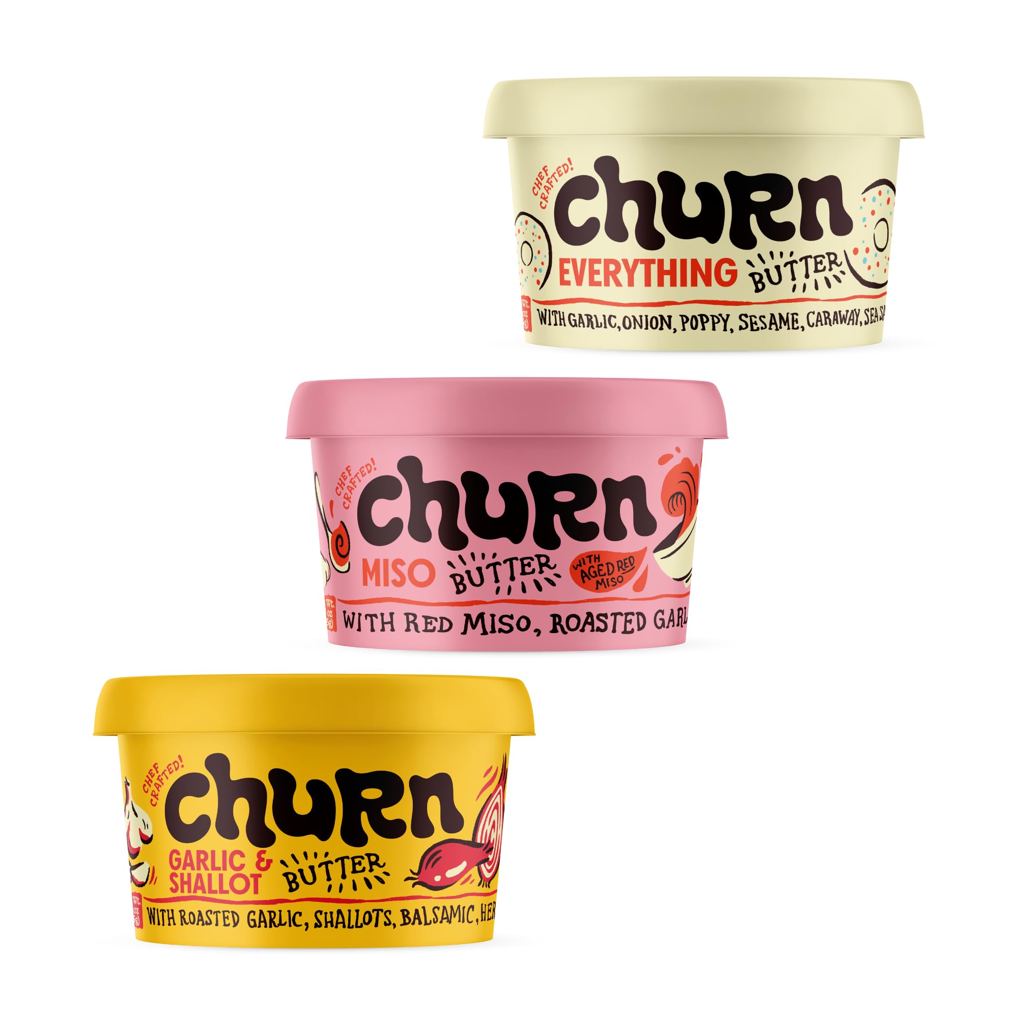 Amazon.com: Churn Flavored Butter Chefs Favorite Variety Pack